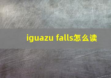 iguazu falls怎么读